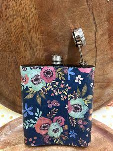 Handmade Decoupaged Hip Flask 🌸