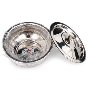 Premium Stainless Steel Bowl with Fitted Lid M