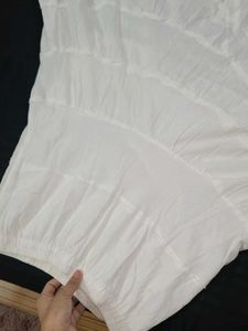 Boho Tiered Maxi Skirt - White