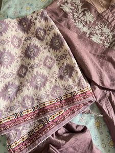 lavender beautiful kurta set