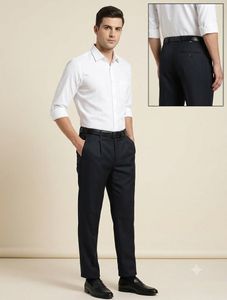 Navy Blue Classic Formal Trouser