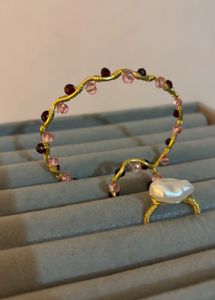 Handmade Pearl &amp; Gemstone Wire Wrapped Jewelry Set