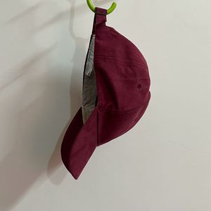Cute Maroon Cap for Street Wear