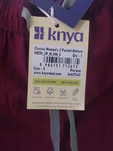 Maroon V-Neck Scrub Top and bottom