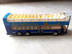 New DieCast Pull Back Open Double Deck Bus