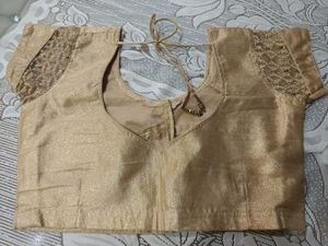 Elegant Gold Sequin Blouse