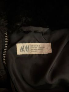 Black Puffer Jacket with Fur Collar