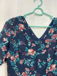 Floral Print Midi Dress