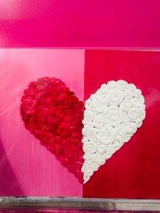 Unique Heart Handmade Artwork customised