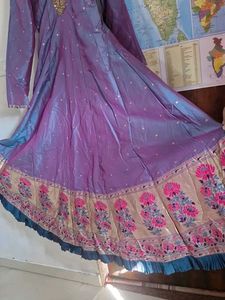 Beautiful Purple Long Gown