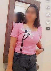 Pink Top with Floral Detail