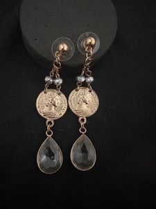 Vintage reversibile Coin Drop Earrings