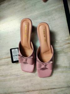 Lilac pink Bow Heels - Completely New and branded