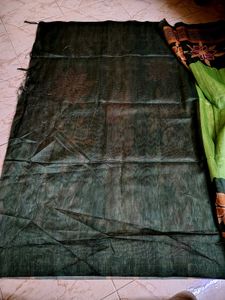 Bohemian Floral Print Cotton Saree