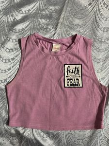 Faith Over Fear Crop Top