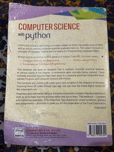 CS Python Sumita Arora Class 11th Book