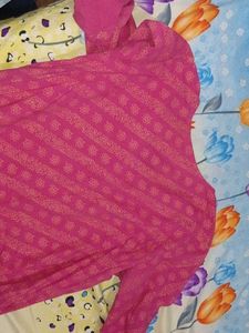 Pink Cotton Kurta