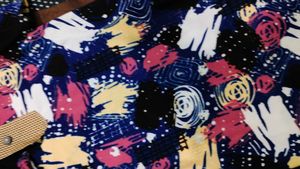 Vibrant Abstract Print Kurta Set