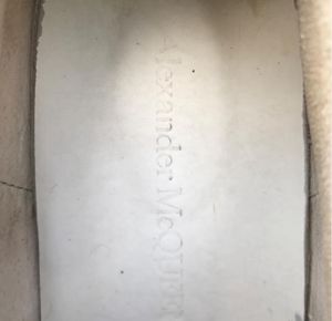 Alexander McQueen White Leather Oversized Sneakers