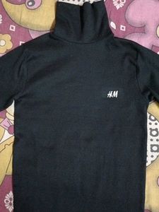 H&amp;M Black Turtleneck Top