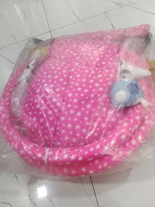 Pink Star Baby Sleeping Bed