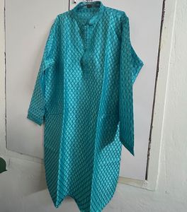 Beautiful Blue Embroidered Kurta