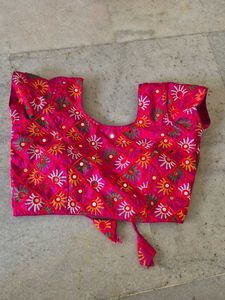 Embroidered Pink Blouse