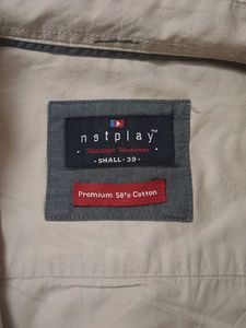Men's Beige Casual Shirt