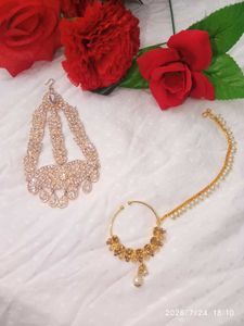 Bridal Hand Mehndi + Jhumar + Nath Com