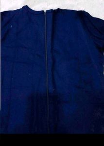 Navy Blue Embroidered Kurta Set