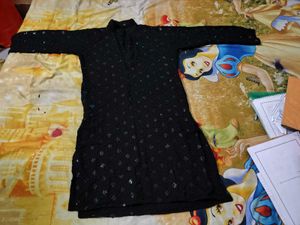 Black Sequined Kurta