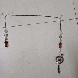 Heart and Bead Waist Chain for Dresses/ Belt