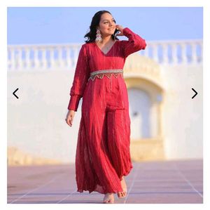 A Fuschia Colour Jumpsuit.