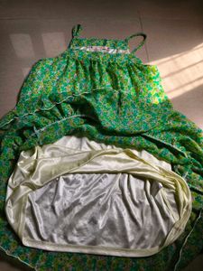Green Floral Dress