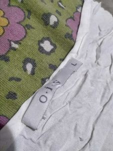 White Textured Long Sleeve Top