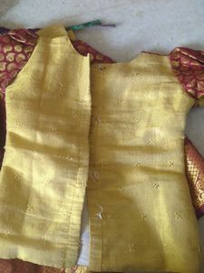 Elegant Girls' Silk Lehenga Choli