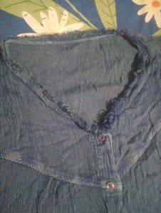 Sleeveless Button-Up Tunic Top