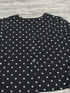 Classic Polka Dot Long Sleeve Top