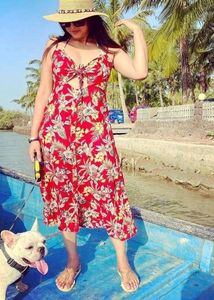 Red Floaral Dress