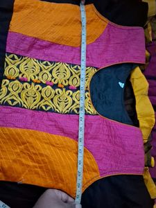 Colorful Embroidered Ethnic Gown