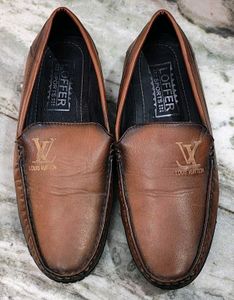Men's Brown Leather Loafers