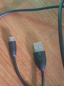 Black Micro USB Charging Cable