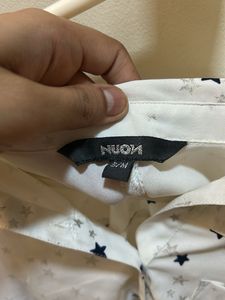 White Star Print Shirt