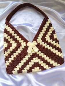 Crochet Bow Shoulder Bag🎀