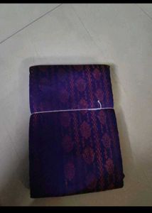 Rich Purple Brocade Saree new with tag fixed price