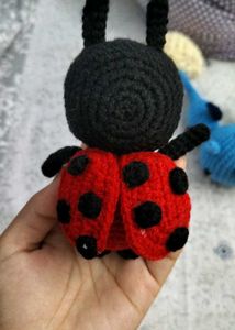 Crocheted Ladybug Plushie