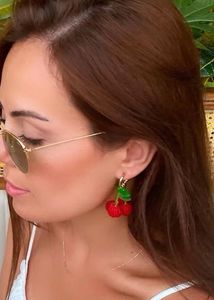 Zara Cherry Beaded Earrings