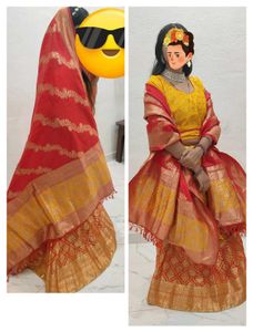 Beautiful Red &amp; Yellow Lehenga Choli