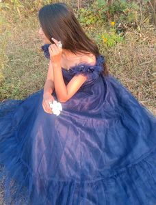 Navy blue gown