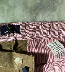 Allen Solly Men's Khaki Chinos